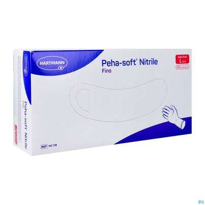 Untersuchungshandschuhe Peha/soft/puderfrei Nitrile Unsteril Fino L 150st, A-Nr.: 3836549 - 02