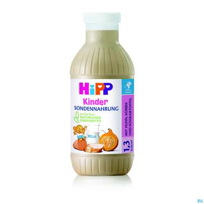 Hipp/sondennahrung Ab 1 Jahr Huhn/kuerbis/suesskart. 1,3 Kcal/ml 0,5l 2623- 12st, A-Nr.: 4353310 - 01