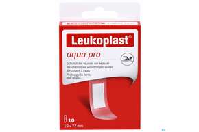 Wundpflaster Leukoplast/aqua Pro Wasserdicht 19x72mm 10st, A-Nr.: 4369073 - 01