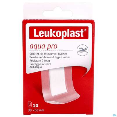 Wundpflaster Leukoplast/aqua Pro Wasserdicht 38x63mm 10st, A-Nr.: 4369096 - 01