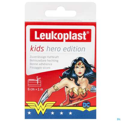 Wundpflaster Leukoplast/kids/hero Wonderwoman 6cmx 1m 76458 1st, A-Nr.: 5376572 - 01