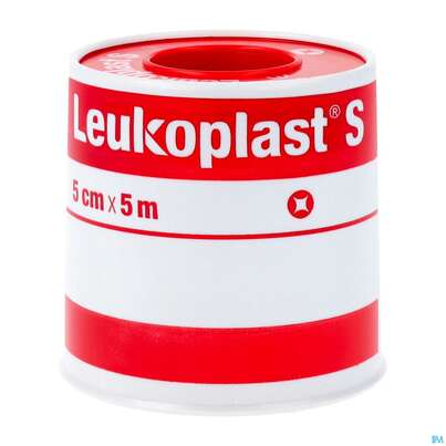 Sie sehen eine Packung Rollenpflaster Leukoplast/s 5mx 5cm 4761600 1st, Produktbild: 02 Rollenpflaster Leukoplast/s 5mx 5cm 4761600 1st, A-Nr.: 1218362 - 02