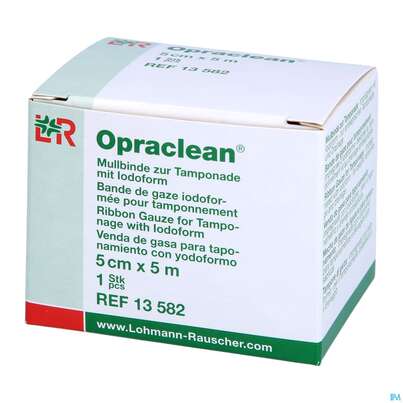 Mullbinden Opraclean +jodoform 5mx 5cm 1st, A-Nr.: 3610087 - 02