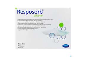 Wundauflagen Resposorb/silicone 8x 8cm 10st, A-Nr.: 5340864 - 01