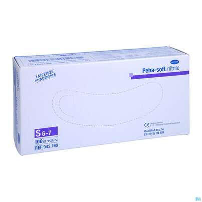 Untersuchungshandschuhe Peha/soft/puderfrei Nitrile Unsteril S 100st, A-Nr.: 3423362 - 05