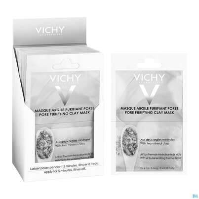 Vichy Purete Thermale Maske/duo-sachet Porenverfeinernd 12ml, A-Nr.: 4491816 - 01