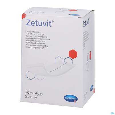 Zetuvit Saugkompressen Steril 20x 40cm 5st, A-Nr.: 1166518 - 03